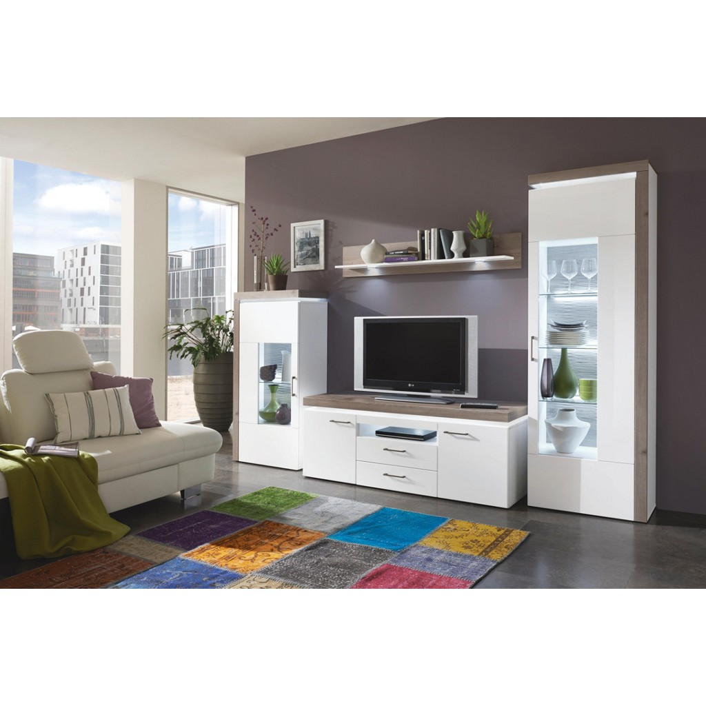 Wohnwand Braun XORA 104966 € B2BTrade Wohnwand Braun XORA 104966 € B2BTrade