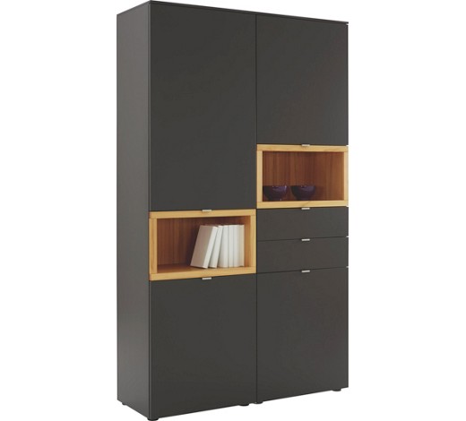 wohnzimmer vitrine grau:VITRINE massiv Buchefarben, Grau – Vitrinen & Schränke – Wohnwände wohnzimmer vitrine grau:VITRINE massiv Buchefarben, Grau – Vitrinen & Schränke – Wohnwände