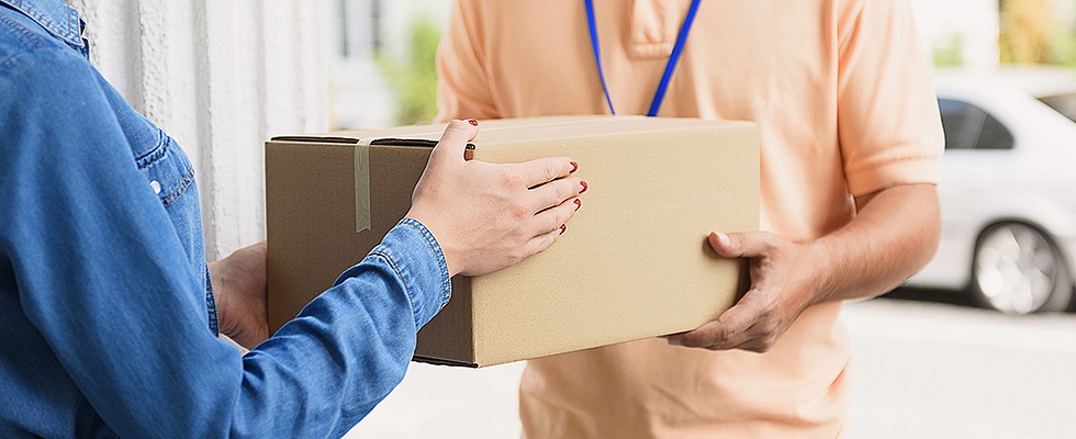 Online Versand - Lieferung - Paket