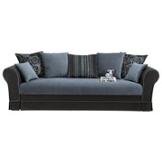 2,5-SITZER Velours Blau, Schwarz - Blau/Schwarz, MODERN, Kunststoff/Textil (225/92/101cm) - SET ONE BY MUSTERRIN 2,5-SITZER Velours Blau, Schwarz - Blau/Schwarz, MODERN, Kunststoff/Textil (225/92/101cm) - SET ONE BY MUSTERRIN