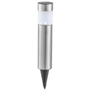 4er Set Solarleuchten 33245-4 - Edelstahlfarben, MODERN, Kunststoff/Metall (6,5/6,5/38cm) - BOXXX 4er Set Solarleuchten 33245-4 - Edelstahlfarben, MODERN, Kunststoff/Metall (6,5/6,5/38cm) - BOXXX