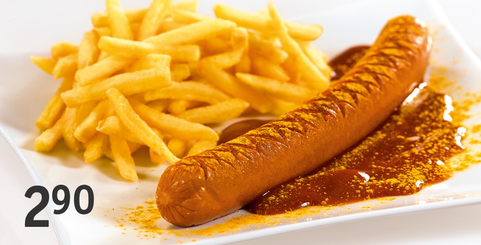 Restaurant Angebot Currywurst