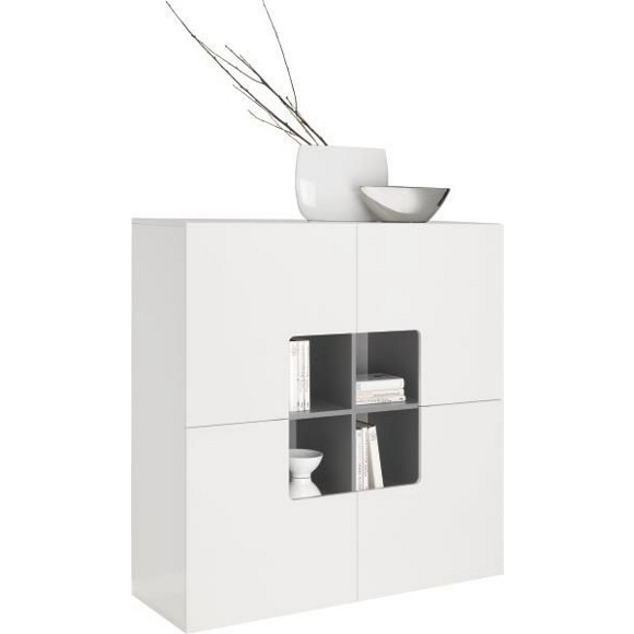 Highboard in grau, weià vitrinen & schränke wohnwände ...