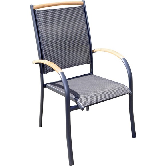 Balkonmobel Bistro Set : STAPELSESSEL MONZA in Aluminium Anthrazit Gartenstühle Balkonmobel Bistro Set : STAPELSESSEL MONZA in Aluminium Anthrazit Gartenstühle