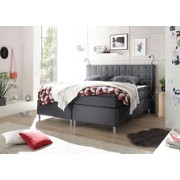 BOXSPRING KREVET - antracit, Moderno, drvni materijal/tekstil (200/124/208cm) - TI`ME BOXSPRING KREVET - antracit, Moderno, drvni materijal/tekstil (200/124/208cm) - TI`ME