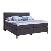 BOXSPRINGBETT 200 cm x 180 cm in Textil Anthrazit - Anthrazit/Kupferfarben, MODERN, Textil/Metall (180/200cm) - ESPOSA BOXSPRINGBETT 200 cm x 180 cm in Textil Anthrazit - Anthrazit/Kupferfarben, MODERN, Textil/Metall (180/200cm) - ESPOSA
