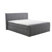 BOXSPRINGBETT Webstoff INKL. Bettkasten, Matratze, Topper - Grau, MODERN, Textil (200/110/220cm) - HOM`IN BOXSPRINGBETT Webstoff INKL. Bettkasten, Matratze, Topper - Grau, MODERN, Textil (200/110/220cm) - HOM`IN