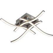 DECKENLEUCHTE - Alufarben, MODERN, Kunststoff/Metall (46/46/10cm) - NOVEL DECKENLEUCHTE - Alufarben, MODERN, Kunststoff/Metall (46/46/10cm) - NOVEL
