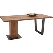 ESSTISCH Kerneiche vollmassiv rechteckig Anthrazit, Eichefarben - Eichefarben/Anthrazit, MODERN, Holz/Metall (190/95/76cm) - VALNATURA ESSTISCH Kerneiche vollmassiv rechteckig Anthrazit, Eichefarben - Eichefarben/Anthrazit, MODERN, Holz/Metall (190/95/76cm) - VALNATURA