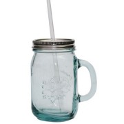 Glas mit Deckel & Strohhalm 3109 - Klar, Glas (12/15cm) - HOMEWARE Glas mit Deckel & Strohhalm 3109 - Klar, Glas (12/15cm) - HOMEWARE