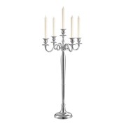 KERZENHALTER - Silberfarben, Metall (144cm) KERZENHALTER - Silberfarben, Metall (144cm)