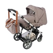 Kinderwagen Capri Beige - Beige/Silberfarben, Textil/Metall (94/59,5/99cm) - MY BABY LOU Kinderwagen Capri Beige - Beige/Silberfarben, Textil/Metall (94/59,5/99cm) - MY BABY LOU