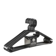 KLEIDERBÜGELSET 1117-100 10ER - Schwarz, Kunststoff (60/39/45cm) KLEIDERBÜGELSET 1117-100 10ER - Schwarz, Kunststoff (60/39/45cm)