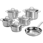 KOCHTOPFSET 0739166030 - Klar/Edelstahlfarben, Glas/Metall - WMF KOCHTOPFSET 0739166030 - Klar/Edelstahlfarben, Glas/Metall - WMF