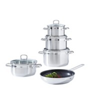 KOCHTOPFSET Edelstahl 5-teilig - Glas/Metall - SILIT KOCHTOPFSET Edelstahl 5-teilig - Glas/Metall - SILIT