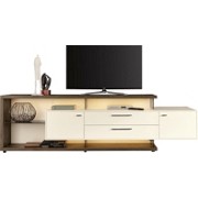 KOMODA LOWBOARD - bílá/šedá, Moderní, kov/dřevo (261,3/76,2/55,7cm) - MODERANO KOMODA LOWBOARD - bílá/šedá, Moderní, kov/dřevo (261,3/76,2/55,7cm) - MODERANO
