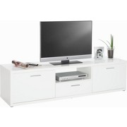 KOMODA - NISKA - bijela/siva, Moderno, drvni materijal/plastika (180/47/45cm) KOMODA - NISKA - bijela/siva, Moderno, drvni materijal/plastika (180/47/45cm)