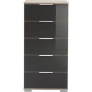 KOMODA - šedá/barvy dubu, Moderní, kov/dřevěný materiál (49/102/41cm) - CARRYHOME KOMODA - šedá/barvy dubu, Moderní, kov/dřevěný materiál (49/102/41cm) - CARRYHOME