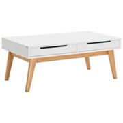 KONFERENČNÍ STOLEK - bílá/barvy dubu, Moderní, dřevo/dřevěný materiál (110/46/65cm) - HOM IN KONFERENČNÍ STOLEK - bílá/barvy dubu, Moderní, dřevo/dřevěný materiál (110/46/65cm) - HOM IN
