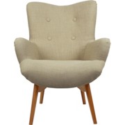 KŘESLO ANNA - přírodní barvy/béžová, Moderní, dřevo/textil (75/100/83cm) - CARRYHOME KŘESLO ANNA - přírodní barvy/béžová, Moderní, dřevo/textil (75/100/83cm) - CARRYHOME