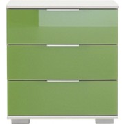 NOČNÍ STOLEK - bílá/zelená, Moderní, kov/dřevěný materiál (52/58/38cm) - CARRYHOME NOČNÍ STOLEK - bílá/zelená, Moderní, kov/dřevěný materiál (52/58/38cm) - CARRYHOME
