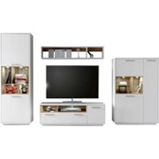 REGAL - bijela/boje srebra, Moderno, drvni materijal/drvo (299/200/45cm) - XORA REGAL - bijela/boje srebra, Moderno, drvni materijal/drvo (299/200/45cm) - XORA