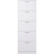 SCHUHKIPPER WIESBADEN 3 - Alufarben/Weiß (58/169/17cm) - CARRYHOME SCHUHKIPPER WIESBADEN 3 - Alufarben/Weiß (58/169/17cm) - CARRYHOME