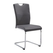 SCHWINGSTUHL Eisen Chromfarben, Grau - Chromfarben/Grau, MODERN, Textil/Metall (45,5/97/59cm) - XORA SCHWINGSTUHL Eisen Chromfarben, Grau - Chromfarben/Grau, MODERN, Textil/Metall (45,5/97/59cm) - XORA