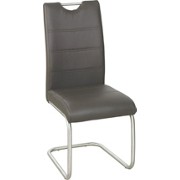 SCHWINGSTUHL ELY -TOP- - Edelstahlfarben/Braun, MODERN, Textil/Metall (43/98/58cm) - XORA SCHWINGSTUHL ELY -TOP- - Edelstahlfarben/Braun, MODERN, Textil/Metall (43/98/58cm) - XORA