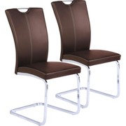 SCHWINGSTUHL-SET GERNOT - 2ER SET - Chromfarben/Beige, MODERN, Textil/Metall (41/95/58cm) - XORA SCHWINGSTUHL-SET GERNOT - 2ER SET - Chromfarben/Beige, MODERN, Textil/Metall (41/95/58cm) - XORA