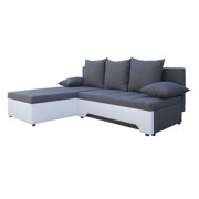 SEDEŽNA GARNITURA - siva/bela, Moderno, tekstil/les (200/160cm) - BOXXX SEDEŽNA GARNITURA - siva/bela, Moderno, tekstil/les (200/160cm) - BOXXX
