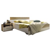 SET KREVETA I NOĆNIH ORMARIĆA - bijela/boje hrasta, Moderno, drvni materijal (185/204cm) - XORA SET KREVETA I NOĆNIH ORMARIĆA - bijela/boje hrasta, Moderno, drvni materijal (185/204cm) - XORA