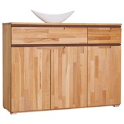 SIDEBOARD KERNBUCHE MASSIV Kernbuche massiv geölt - Buchefarben/Silberfarben, ROMANTIK / LANDHAUS, Holz (120/89/39cm) - VALNATURA SIDEBOARD KERNBUCHE MASSIV Kernbuche massiv geölt - Buchefarben/Silberfarben, ROMANTIK / LANDHAUS, Holz (120/89/39cm) - VALNATURA