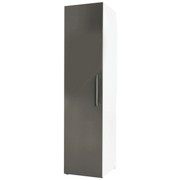 SKŘÍŇ - bílá/šedá, Moderní, kov/dřevěný materiál (50/208/57cm) - WELNOVA SKŘÍŇ - bílá/šedá, Moderní, kov/dřevěný materiál (50/208/57cm) - WELNOVA