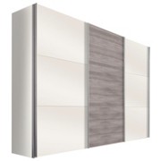 SKŘÍŇ S POSUVNÝMI DVEŘMI - bílá/barvy dubu, Moderní, kov/dřevěný materiál (300/216/68cm) - HOM IN SKŘÍŇ S POSUVNÝMI DVEŘMI - bílá/barvy dubu, Moderní, kov/dřevěný materiál (300/216/68cm) - HOM IN