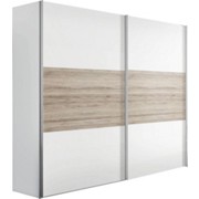 SKŘÍŇ S POSUVNÝMI DVEŘMI - bílá/barvy dubu, Moderní, kov/dřevěný materiál (250/236/68cm) - HOM IN SKŘÍŇ S POSUVNÝMI DVEŘMI - bílá/barvy dubu, Moderní, kov/dřevěný materiál (250/236/68cm) - HOM IN