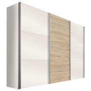 SKŘÍŇ S POSUVNÝMI DVEŘMI - bílá/barvy dubu, Moderní, kov/dřevěný materiál (300/216/68cm) - HOM IN SKŘÍŇ S POSUVNÝMI DVEŘMI - bílá/barvy dubu, Moderní, kov/dřevěný materiál (300/216/68cm) - HOM IN