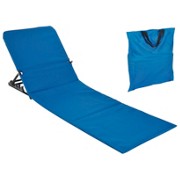 STRANDLIEGE Stahl pulverbeschichtet Polyvinylchlorid (PVC), Schaumstoff Blau - Blau, Kunststoff/Metall (47/52/145cm) STRANDLIEGE Stahl pulverbeschichtet Polyvinylchlorid (PVC), Schaumstoff Blau - Blau, Kunststoff/Metall (47/52/145cm)