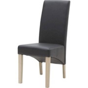 STUHL Eiche Schwarz - Eichefarben/Schwarz, KONVENTIONELL, Leder/Holz (46/102,5/62cm) - CARRYHOME STUHL Eiche Schwarz - Eichefarben/Schwarz, KONVENTIONELL, Leder/Holz (46/102,5/62cm) - CARRYHOME