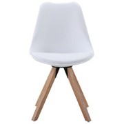 STUHL in Holz, Kunststoff, Metall, Textil Eichefarben, Weiß - Eichefarben/Weiß, MODERN, Holz/Kunststoff (48/81/57cm) - CARRYHOME STUHL in Holz, Kunststoff, Metall, Textil Eichefarben, Weiß - Eichefarben/Weiß, MODERN, Holz/Kunststoff (48/81/57cm) - CARRYHOME