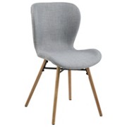 STUHL Hellgrau - Hellgrau, ROMANTIK / LANDHAUS, Holz/Textil (56/47/82,5cm) - CARRYHOME STUHL Hellgrau - Hellgrau, ROMANTIK / LANDHAUS, Holz/Textil (56/47/82,5cm) - CARRYHOME