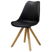 STUHL TOM - Buchefarben/Schwarz, MODERN, Holz/Kunststoff (48,5/82/54cm) - CARRYHOME STUHL TOM - Buchefarben/Schwarz, MODERN, Holz/Kunststoff (48,5/82/54cm) - CARRYHOME