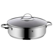 TAVA ZA PIRJANJE - boje oplemenjenog čelika/prozirno, Konvencionalno, staklo/metal (28cm) - WMF TAVA ZA PIRJANJE - boje oplemenjenog čelika/prozirno, Konvencionalno, staklo/metal (28cm) - WMF