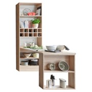 TISCH-REGAL-KOMBINATION - Weiß/Sonoma Eiche, MODERN, Holzwerkstoff (71/212/162cm) - XORA TISCH-REGAL-KOMBINATION - Weiß/Sonoma Eiche, MODERN, Holzwerkstoff (71/212/162cm) - XORA