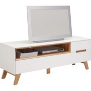 TV DÍL - bílá/barvy dubu, Moderní, dřevo/dřevěný materiál (153/54,5/41cm) - HOM IN TV DÍL - bílá/barvy dubu, Moderní, dřevo/dřevěný materiál (153/54,5/41cm) - HOM IN