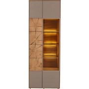 VITRINE Kerneiche vollmassiv Eichefarben, Fango - Fango/Eichefarben, MODERN, Glas/Holz (70/196/39cm) - VALNATURA VITRINE Kerneiche vollmassiv Eichefarben, Fango - Fango/Eichefarben, MODERN, Glas/Holz (70/196/39cm) - VALNATURA