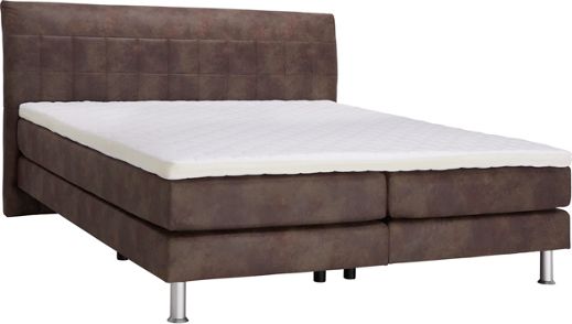 Boxspringbett 180 cm x 200 cm in textil braun boxspringbetten ...