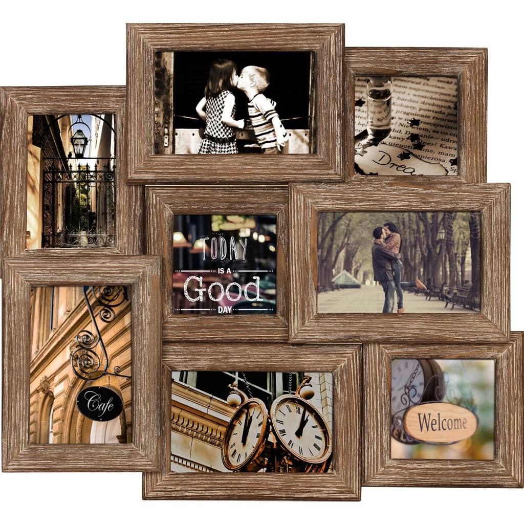Bilderrahmen Collage Holz