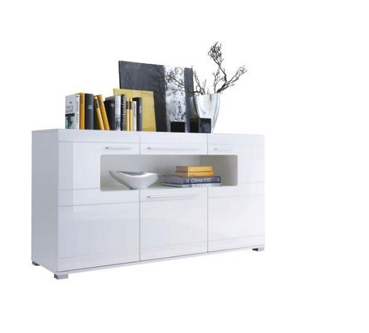 Sideboard in weià sideboards kommoden wohnzimmer produkte Wohnzimmer sideboard weiss